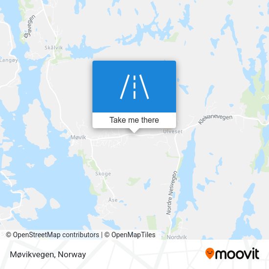 Møvikvegen map