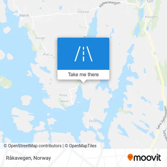 Råkavegen map