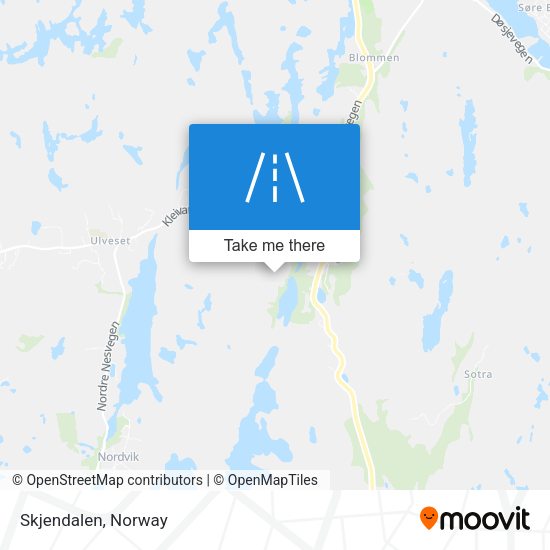 Skjendalen map