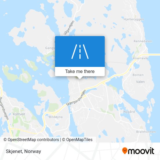 Skjenet map