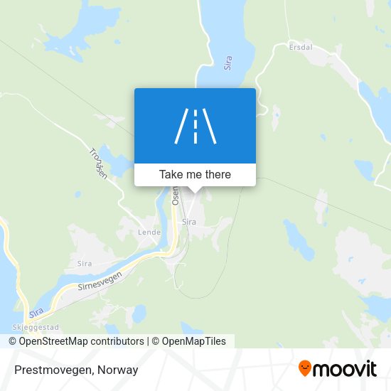 Prestmovegen map