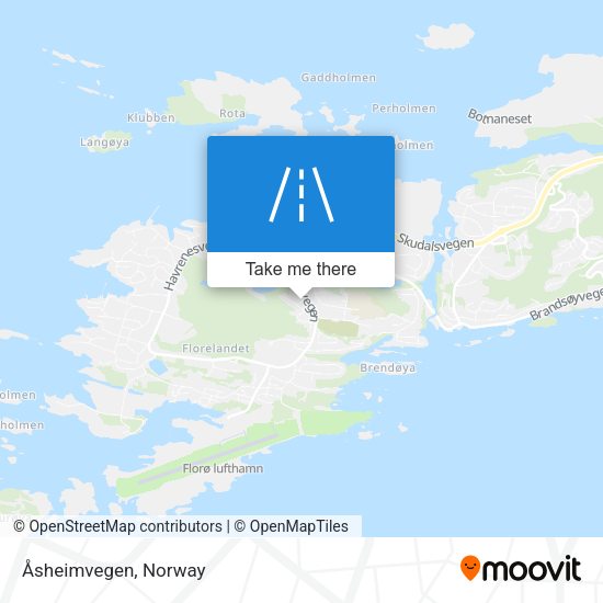 Åsheimvegen map