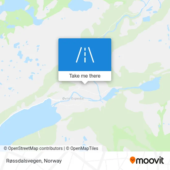 Røssdalsvegen map