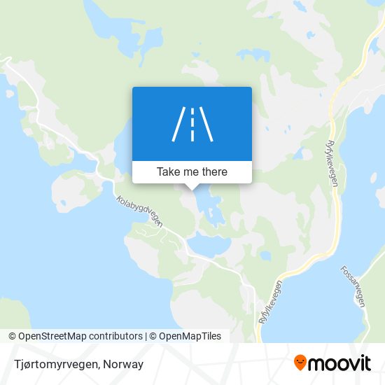 Tjørtomyrvegen map