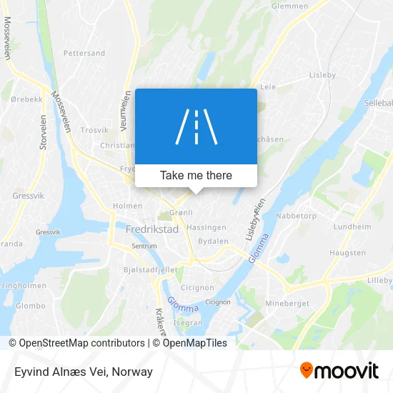 Eyvind Alnæs Vei map