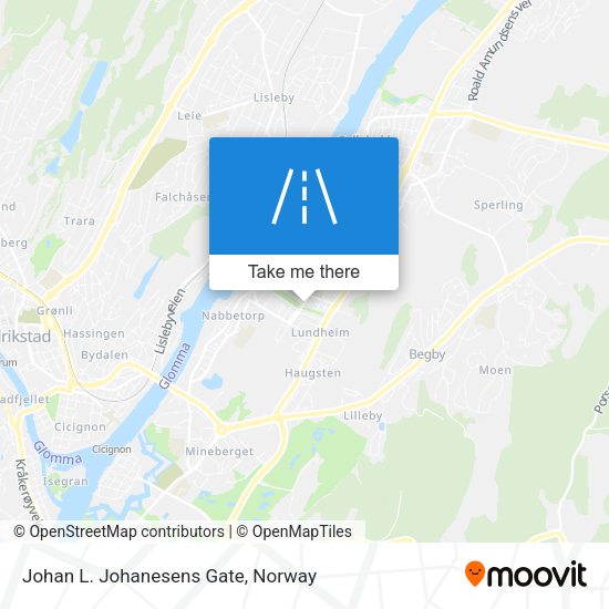 Johan L. Johanesens Gate map
