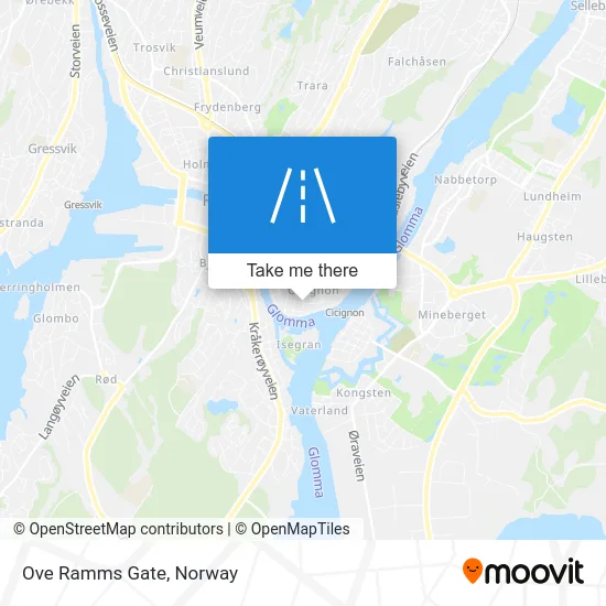 Ove Ramms Gate map