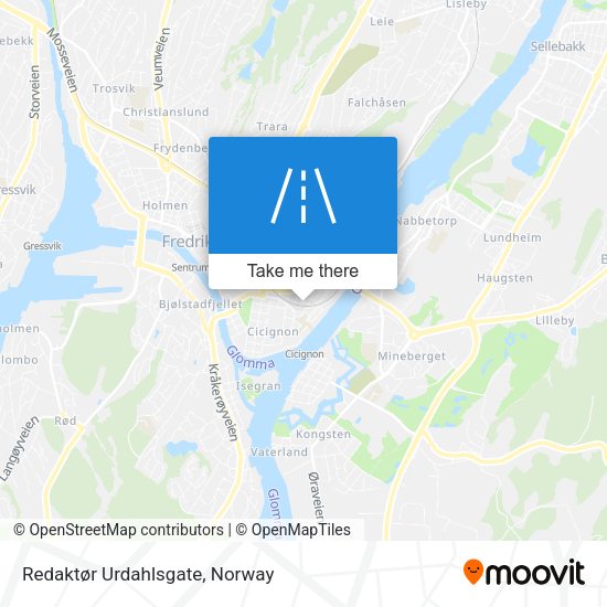 Redaktør Urdahlsgate map