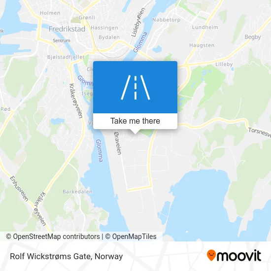 Rolf Wickstrøms Gate map