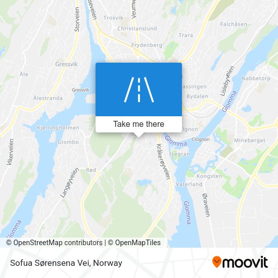 Sofua Sørensena Vei map