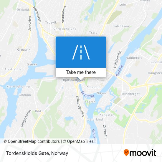 Tordenskiolds Gate map