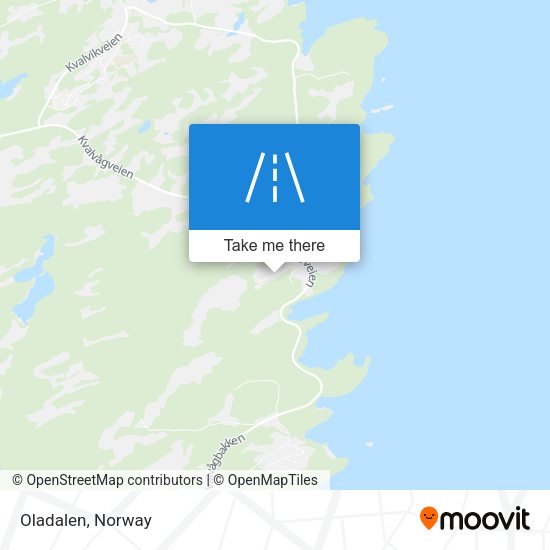 Oladalen map