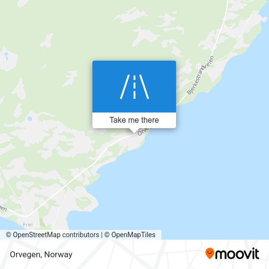 Orvegen map