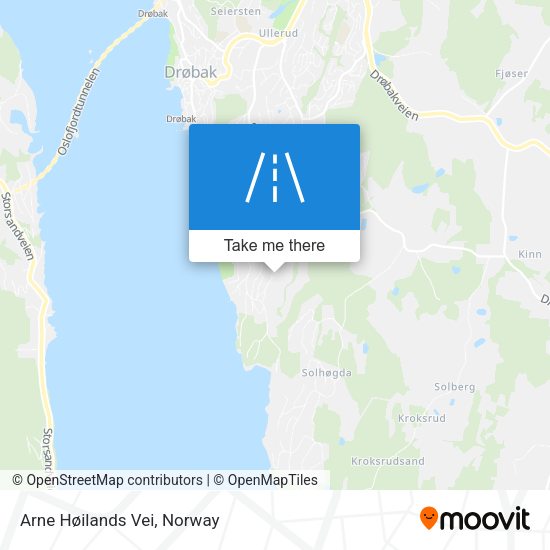 Arne Høilands Vei map