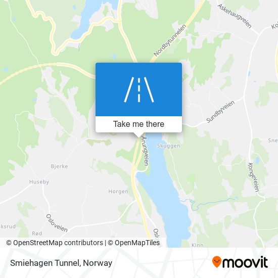 Smiehagen Tunnel map