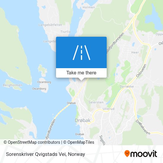 Sorenskriver Qvigstads Vei map