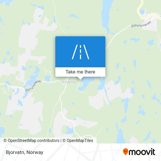 Bjorvatn map