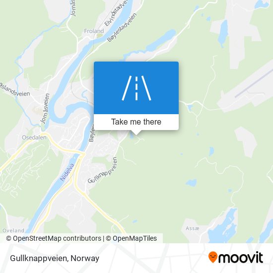Gullknappveien map