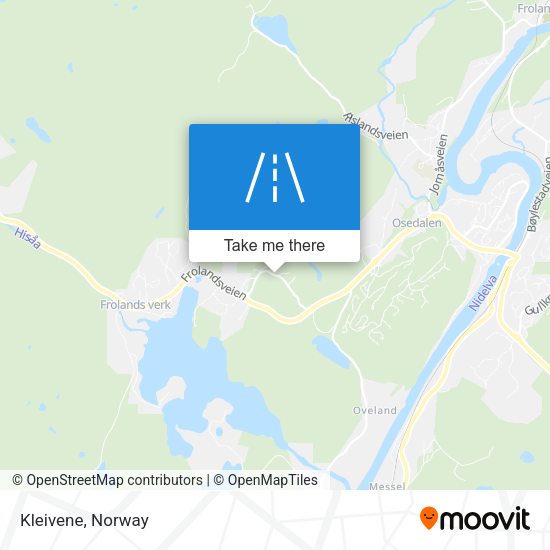 Kleivene map