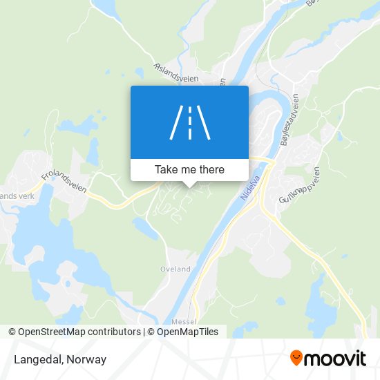 Langedal map