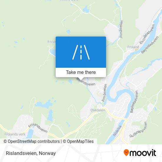 Rislandsveien map