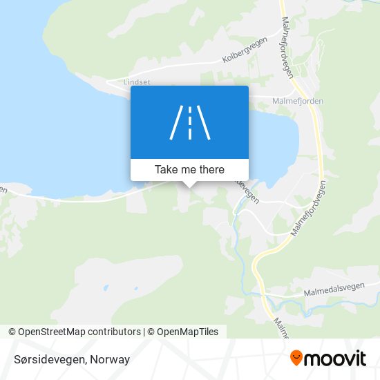 Sørsidevegen map