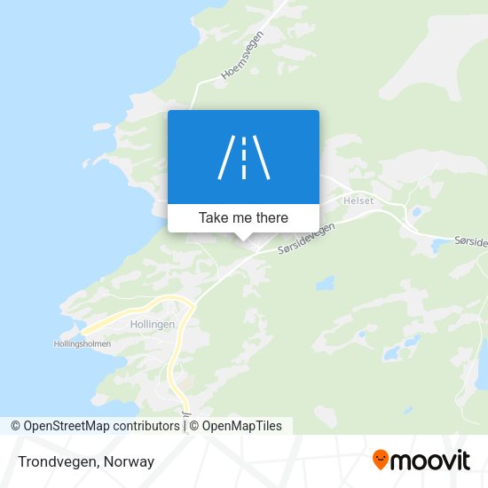 Trondvegen map