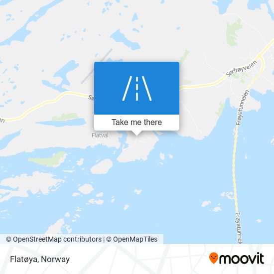 Flatøya map
