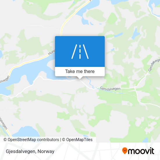 Gjesdalvegen map