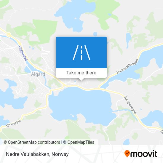 Nedre Vaulabakken map