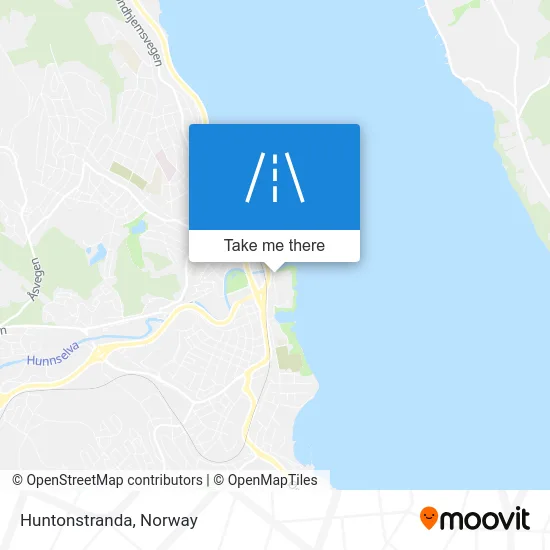 Huntonstranda map