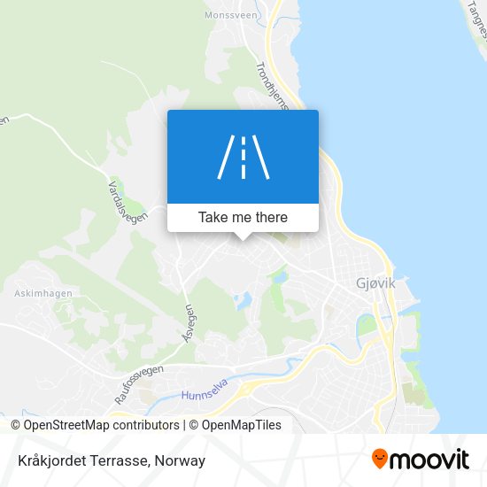 Kråkjordet Terrasse map