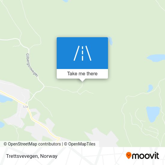 Trettsvevegen map