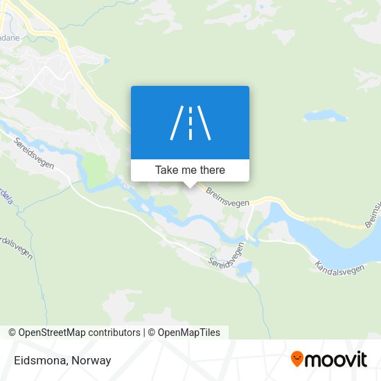 Eidsmona map