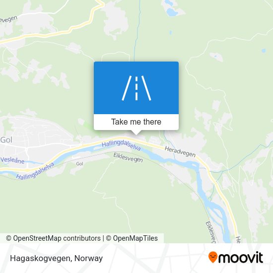 Hagaskogvegen map