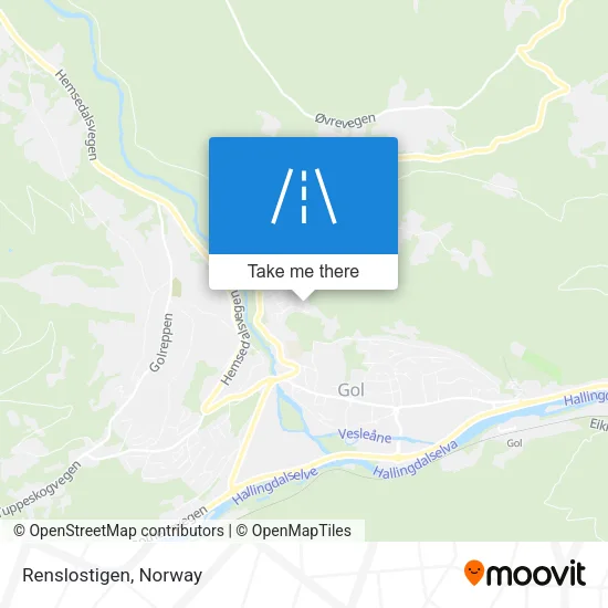 Renslostigen map