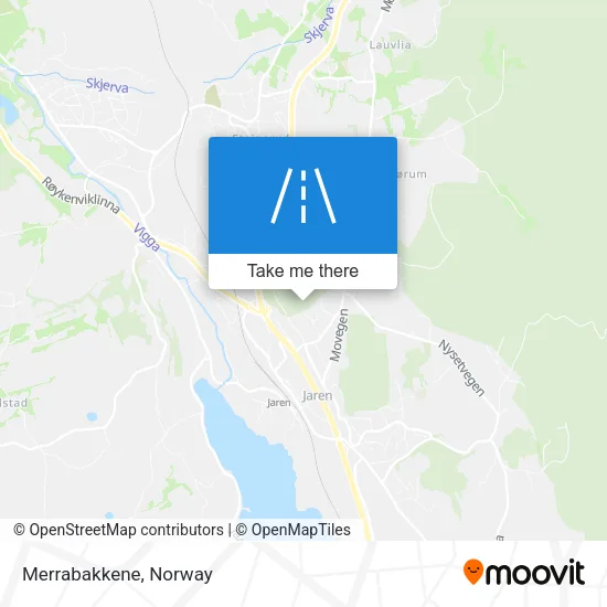 Merrabakkene map