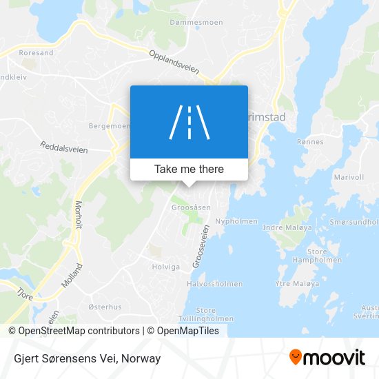 Gjert Sørensens Vei map