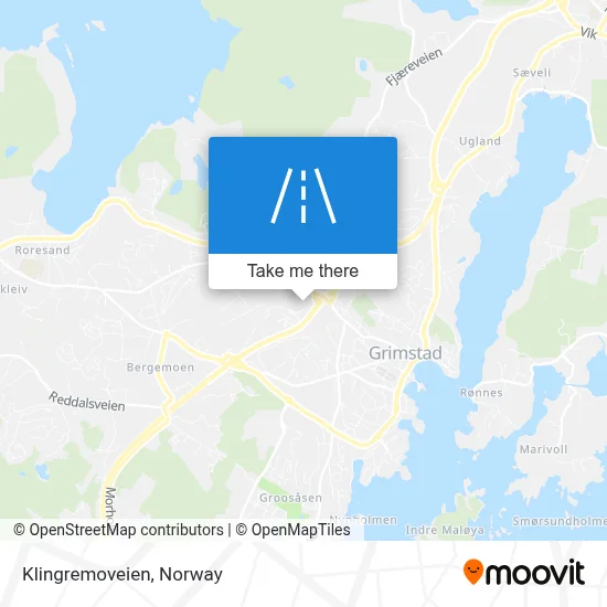 Klingremoveien map