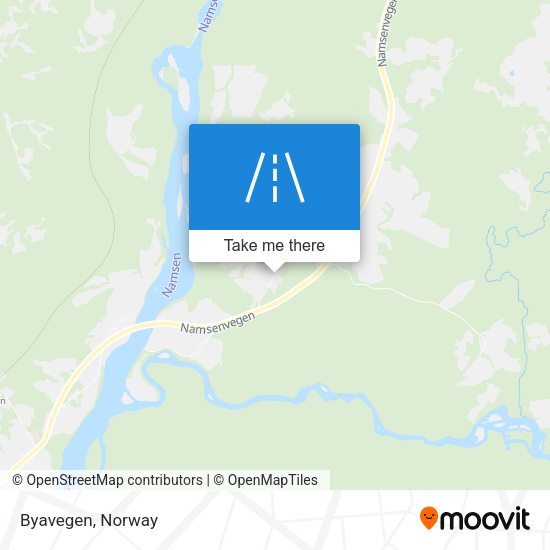 Byavegen map