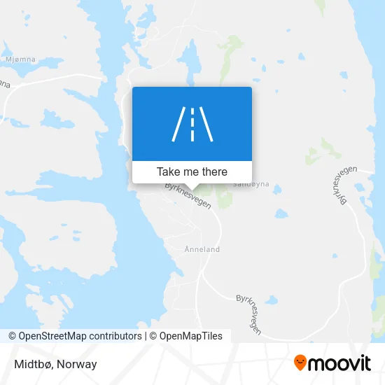 Midtbø map