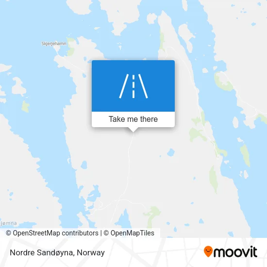 Nordre Sandøyna map