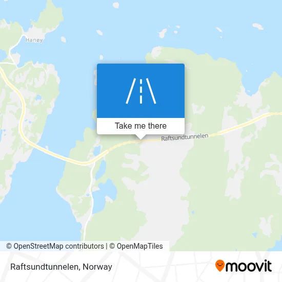 Raftsundtunnelen map