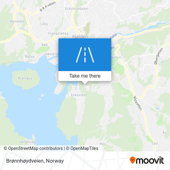 Brønnhøydveien map
