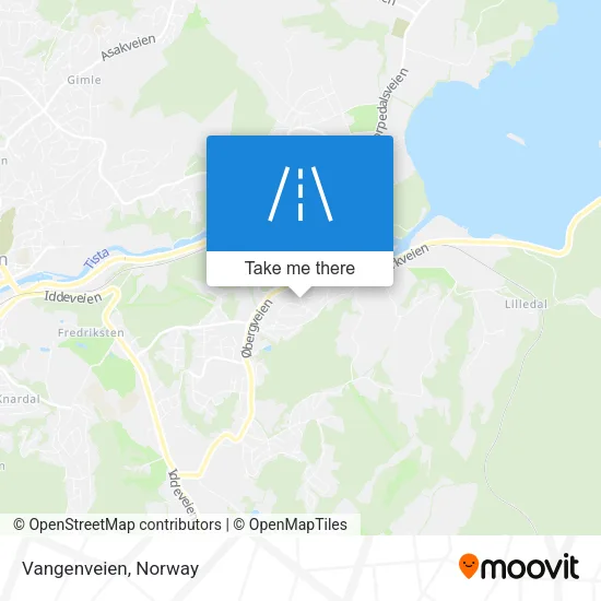 Vangenveien map