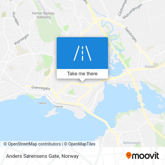 Anders Sørensens Gate map