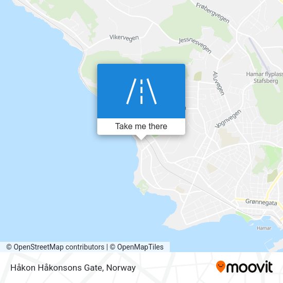 Håkon Håkonsons Gate map