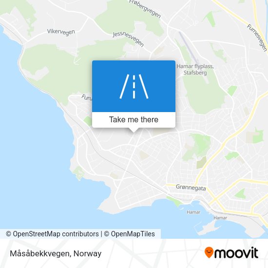 Måsåbekkvegen map