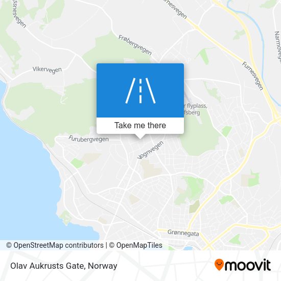 Olav Aukrusts Gate map