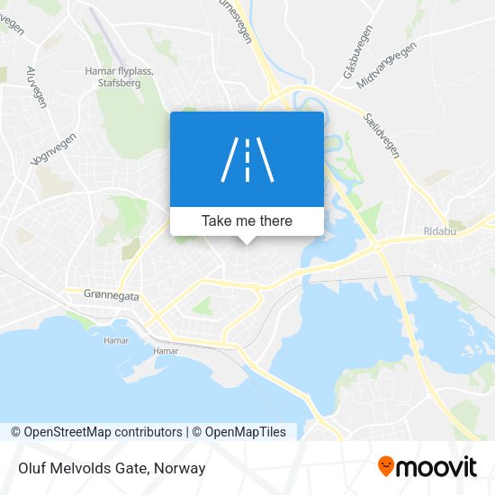 Oluf Melvolds Gate map